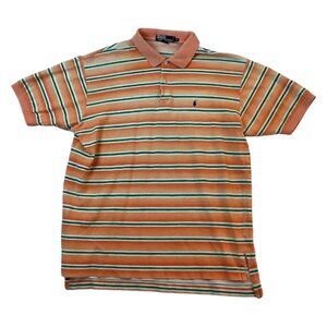 Polo by Ralph Lauren Striped Golf Polo Rugby Shirt Mens Size XL